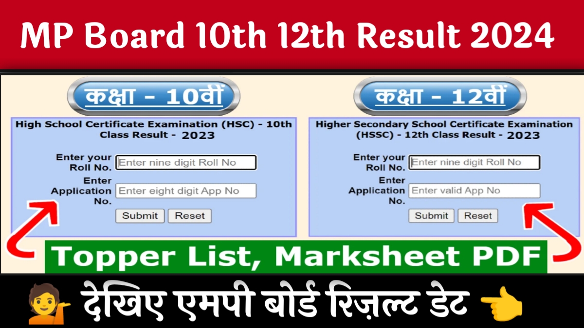 MP Board 10th 12th Result 2024 Release Date