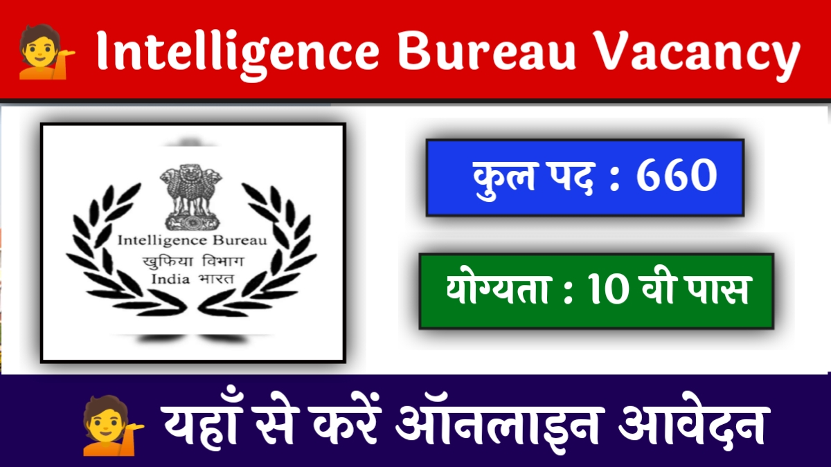 Intelligence Bureau Vacancy