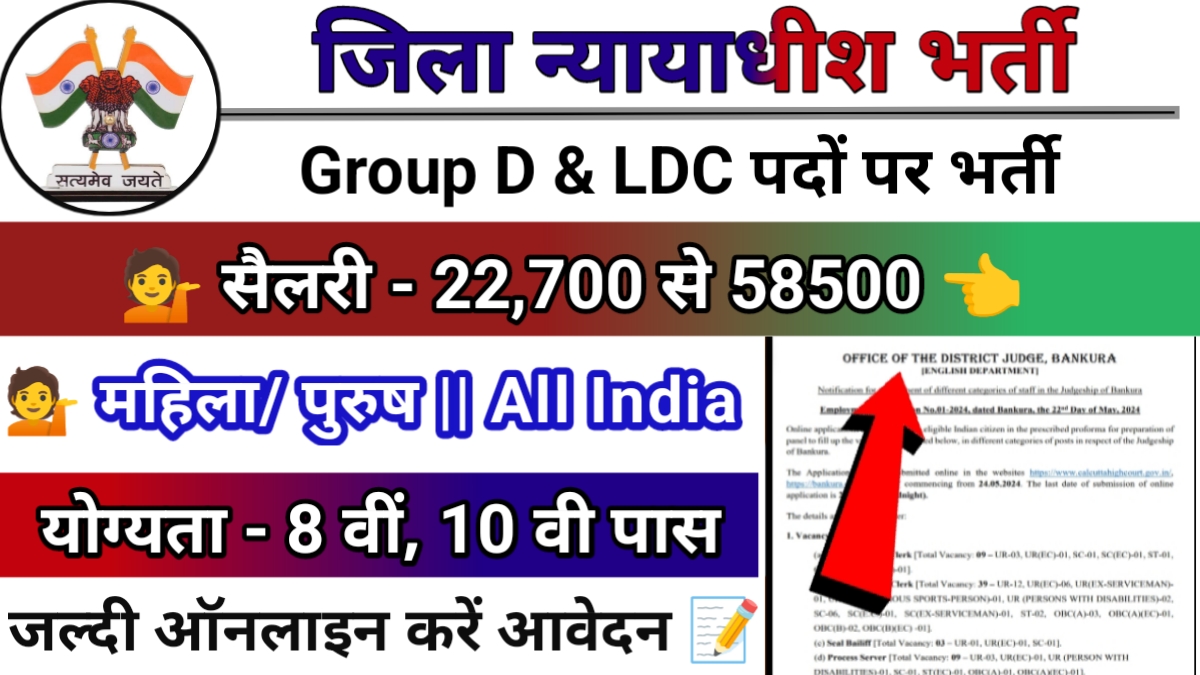 District Judge Office Recruitment 2024