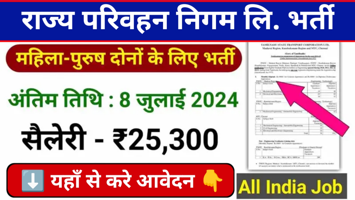 State Transport Bharti 2024