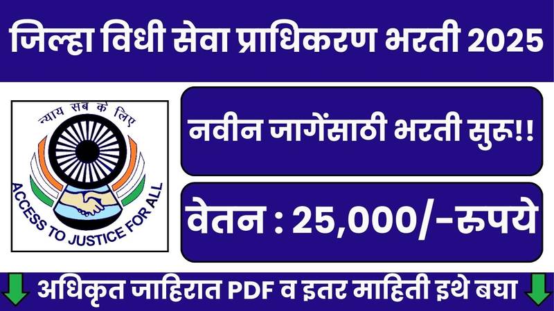 District Legal Services Authority Bharti 2025