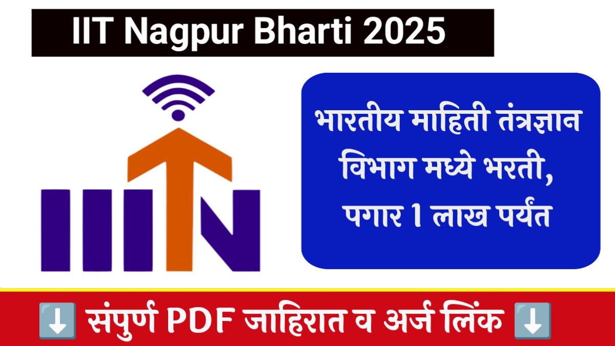 IIT Nagpur Bharti 2025